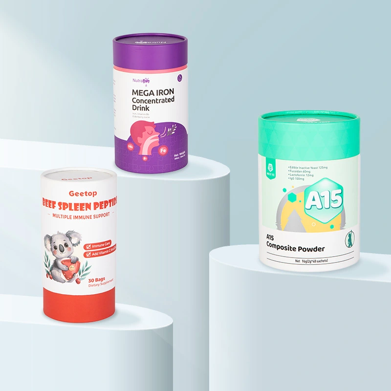 Produtos de lata de papel estendido