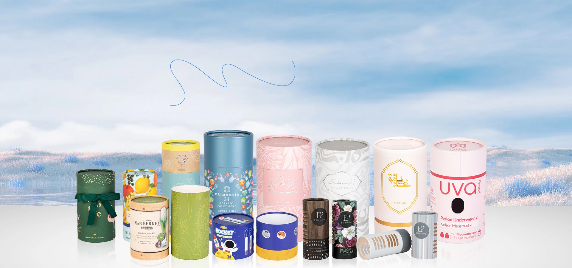 Latas de papel de alta vedação